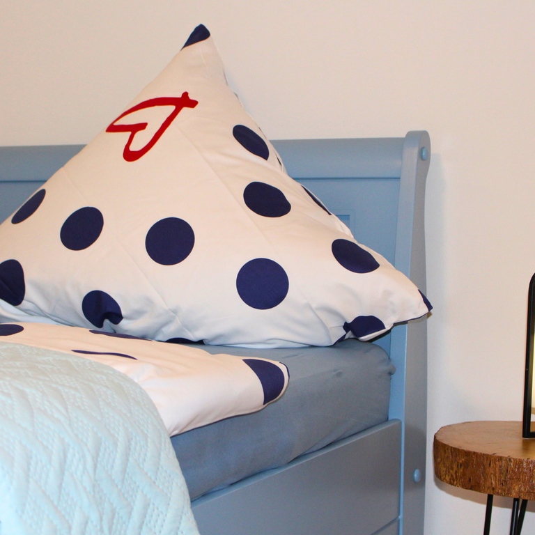 SchwarzhofFerienwohnungHanfdellBlickauf Couch und Smart TV