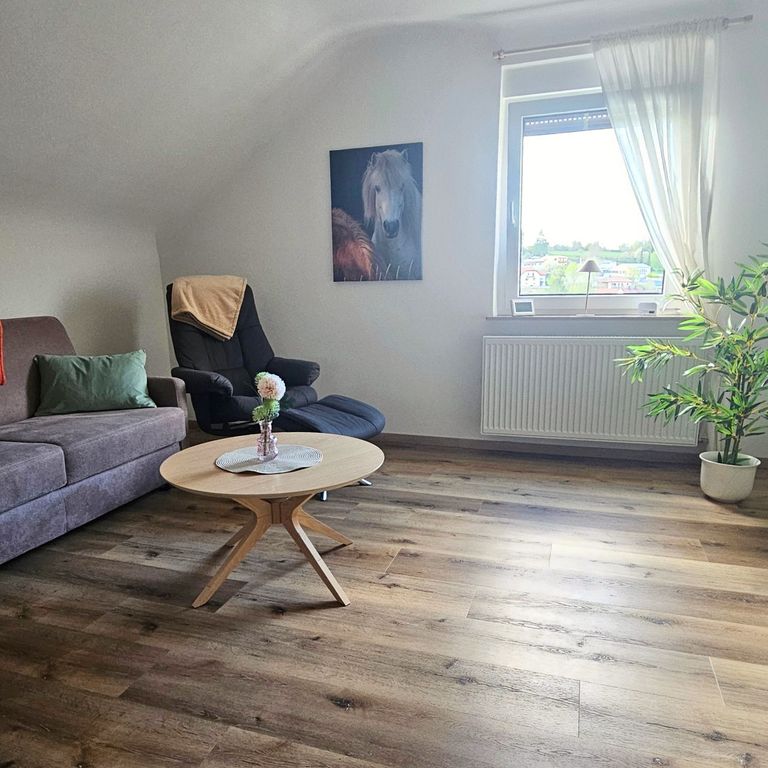 Schwarzhof Ferienwohnungen Bostalsee Hahnekräh Bettdetail